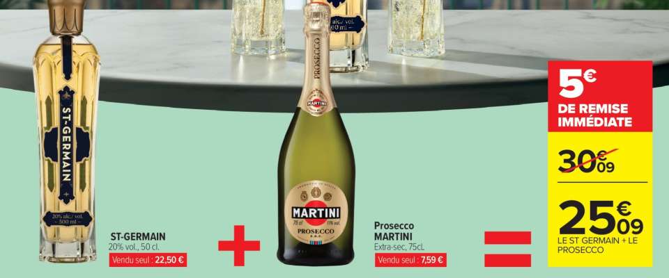 ST-GERMAIN + Prosecco MARTINI
