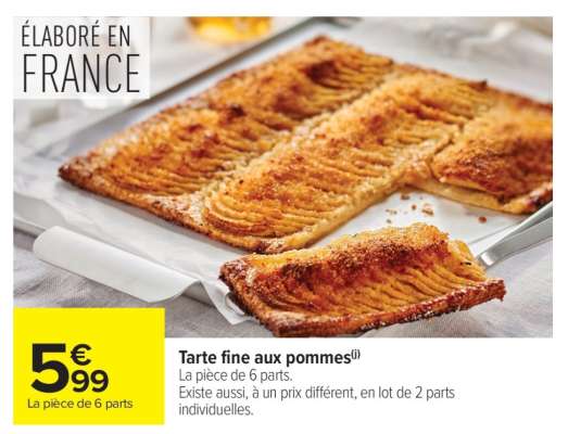 Tarte fine aux pommes