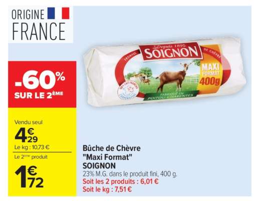 Bûche de Chèvre "Maxi Format"
