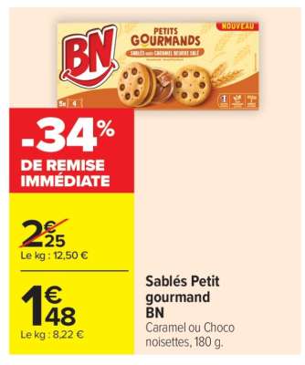 Sablés Petit gourmand BN
