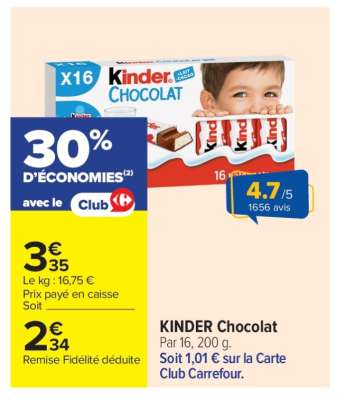 KINDER Chocolat