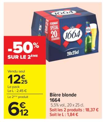 Bière Blonde 1664