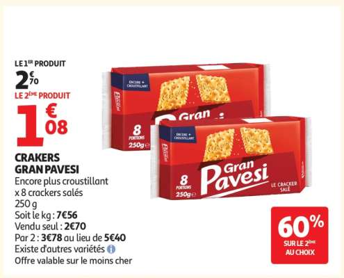 CRAKERS GRAN PAVESI