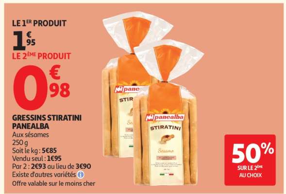 GRESSINS STIRATINI PANEALBA