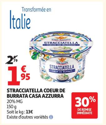 STRACCIATELLA COEUR DE BURRATA CASA AZZURRA