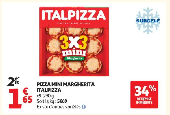 PIZZA MINI MARGHERITA ITALPIZZA
