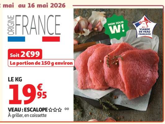 Veau : Escalope***