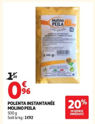 Polenta Instantanée Molino Peila