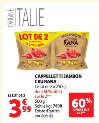 Cappelletti Jambon Cru Rana