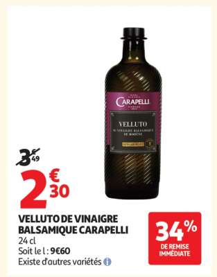 VELLUTO DE VINAIGRE BALSAMIQUE CARAPELLI