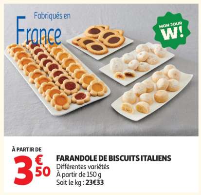 FARANDOLE DE BISCUITS ITALIENS