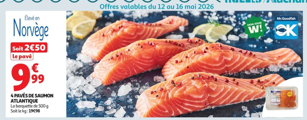 4 Pavés De Saumon Atlantique
