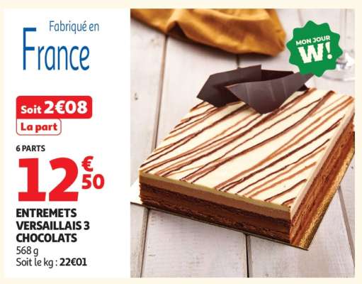 Entremets Versaillais 3 Chocolats
