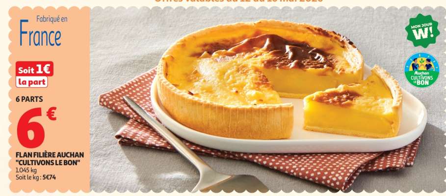 Flan Filière Auchan "Cultivons Le Bon"