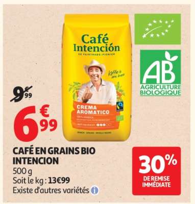 CAFÉ EN GRAINS BIO INTENCION
