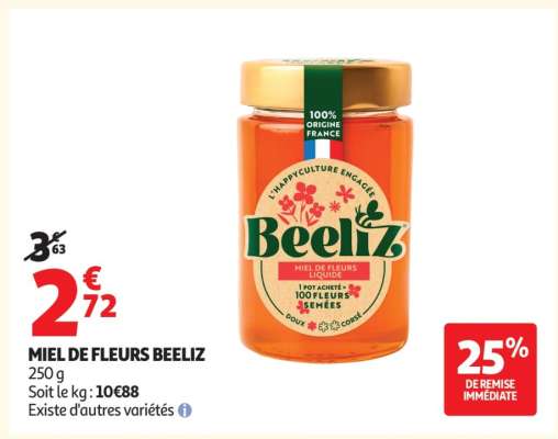 Miel de Fleurs BEELIZ