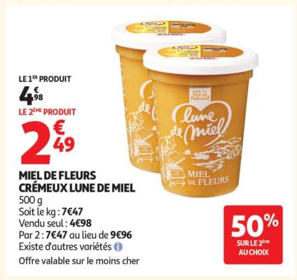 MIEL DE FLEURS CRÉMEUX LUNE DE MIEL