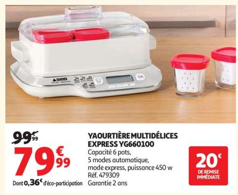 YAOURTIÈRE MULTIDÉLICES EXPRESS YG660100