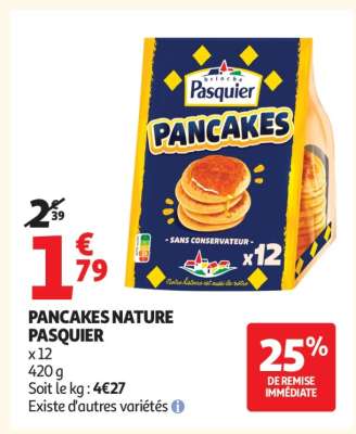 Pancakes Nature Pasquier