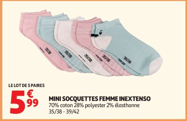 Mini Socquettes Femme Inextenso