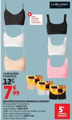 BRASSIÈRE OU BOXER SKINWEAR LE BOURGET