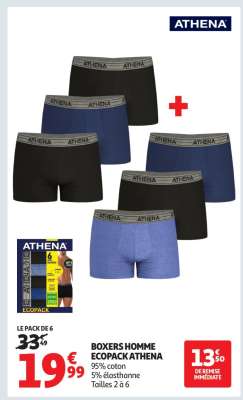 Boxers Homme Ecopack Athena