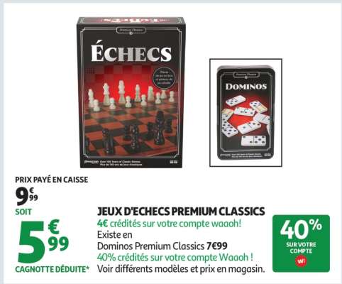 JEUX D'ECHECS PREMIUM CLASSICS
