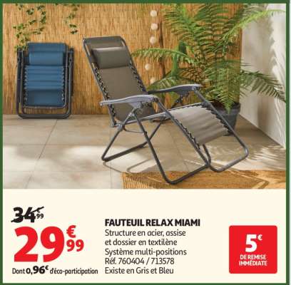FAUTEUIL RELAX MIAMI