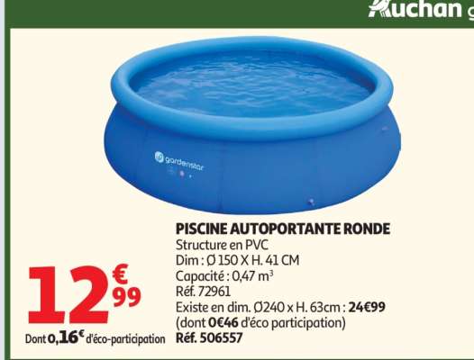 PISCINE AUTOPORTANTE RONDE
