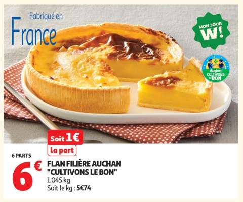 Flan Filière Auchan "Cultivons Le Bon"