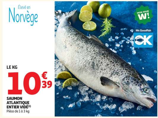 Saumon Atlantique Entier Vidé
