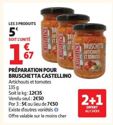 PRÉPARATION POUR BRUSCHETTA CASTELLINO