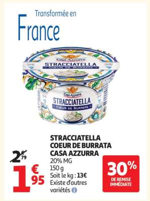 STRACCIATELLA COEUR DE BURRATA CASA AZZURRA