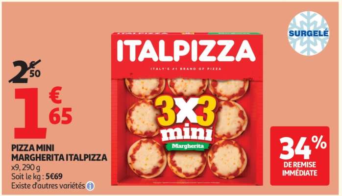 PIZZA MINI MARGHERITA ITALPIZZA