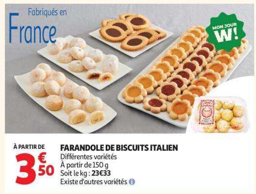FARANDOLE DE BISCUITS ITALIEN