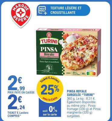 PINSA ROYALE SURGELÉE 'TURINI'