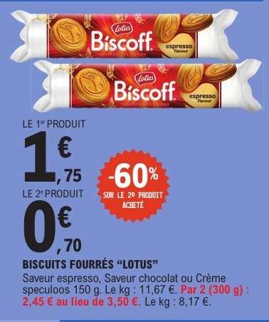 BISCUITS FOURRÉS “LOTUS”