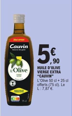 HUILE D'OLIVE VIERGE EXTRA “CAUVIN”