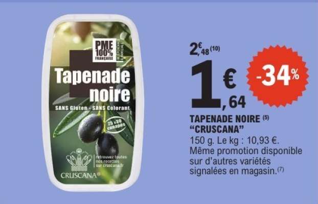 Tapenade noire "CRUSCANA"
