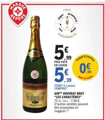 AOP VOUVRAY BRUT 'LES CARACTERES'