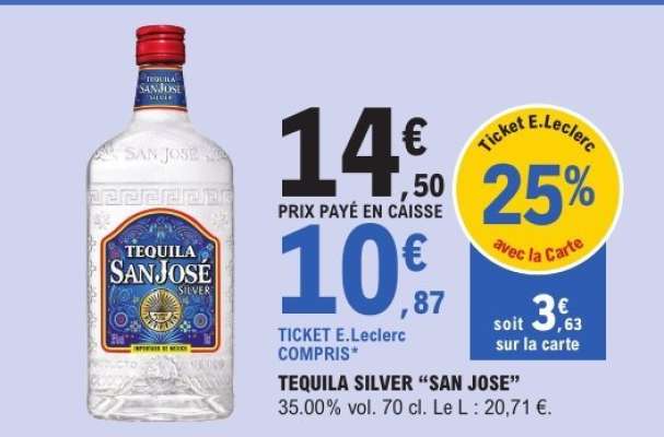 TEQUILA SILVER "SAN JOSE"