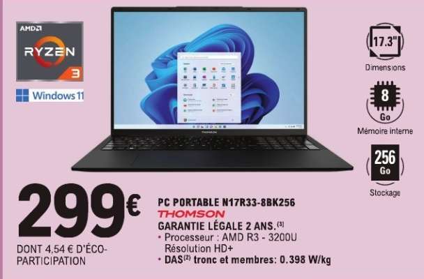 PC PORTABLE N17R33-8BK256
