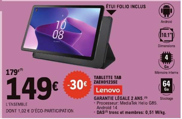 TABLETTE TAB ZAEO123SE