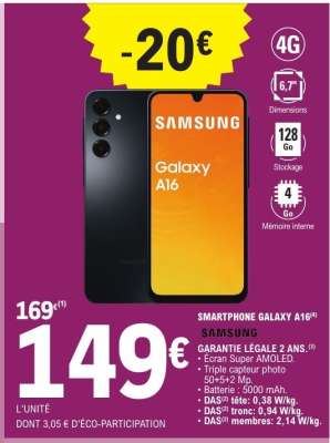 SMARTPHONE GALAXY A16