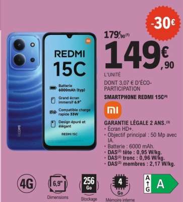 SMARTPHONE REDMI 15C
