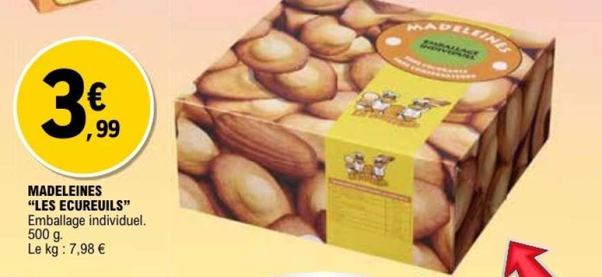 MADELEINES "LES ÉCUREUILS"
