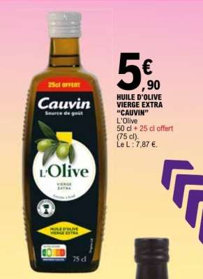 HUILE D'OLIVE VIERGE EXTRA “CAUVIN”