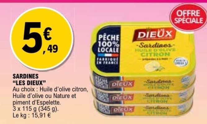Sardines Les Dieux