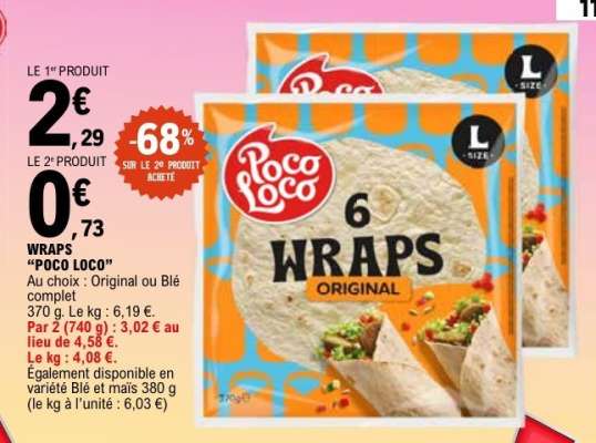 WRAPS "POCO LOCO"