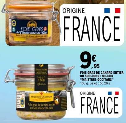 FOIE GRAS DE CANARD ENTIER DU SUD-OUEST MI-CUIT “MAISTRES OCCITANS”